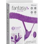 Ultimate G-Spot Butterfly Strap-On Purple - Felcsatolható eszközök