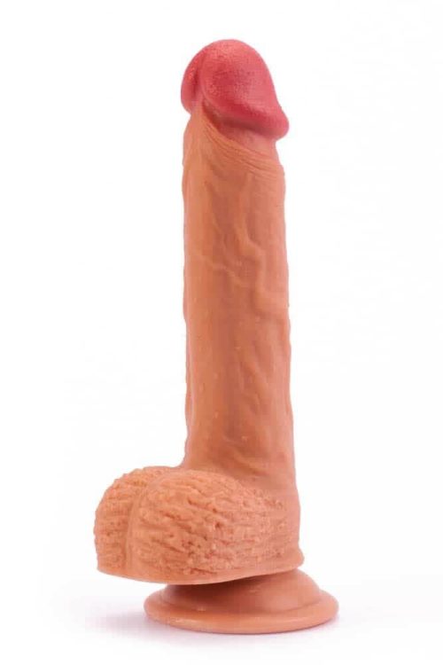 Lovetoy 8.5 inch Dual-Layered Silicone Dildo - Image 4