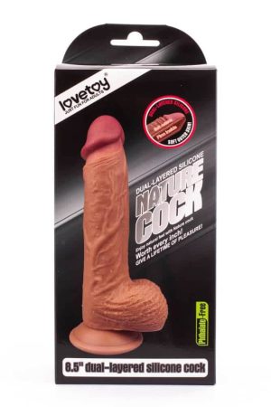 8.5 inch Dual-Layered Silicone Dildo - Dongok - Dildók