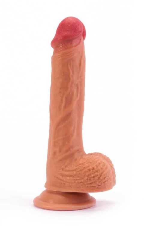 Lovetoy 8.5 inch Dual-Layered Silicone Dildo - Image 3