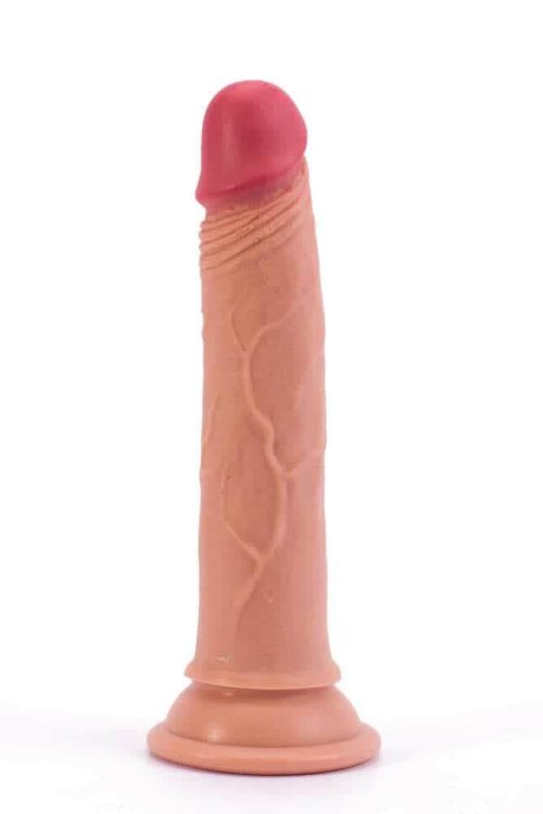 Lovetoy 7" Dual-Layered Silicone Nature Cock Flesh - Image 4