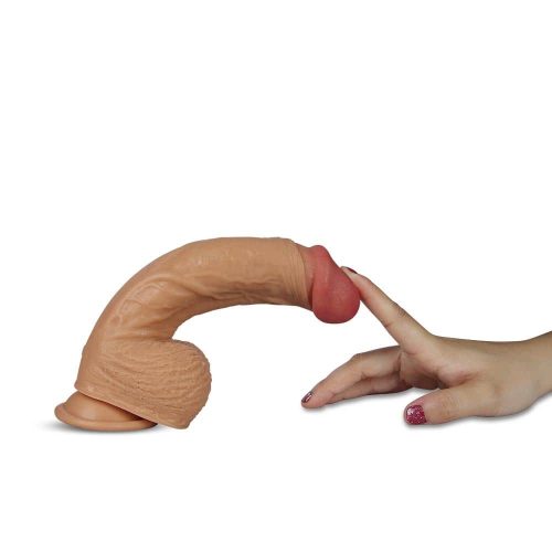 Lovetoy Dual layered Silicone Rotating Nature Cock Liam Flesh - Image 4