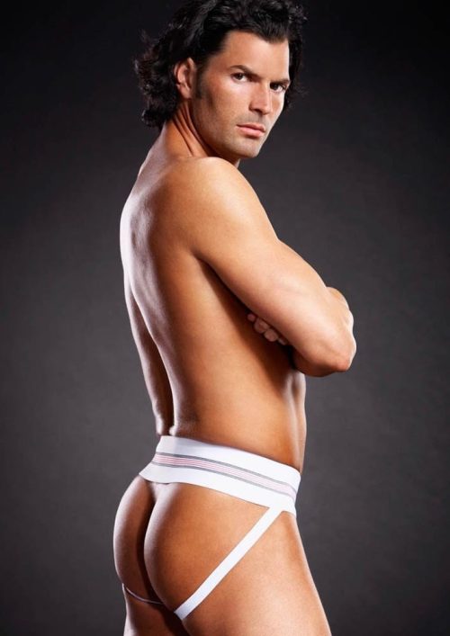 Microfiber Jock Strap White S/M - Image 2