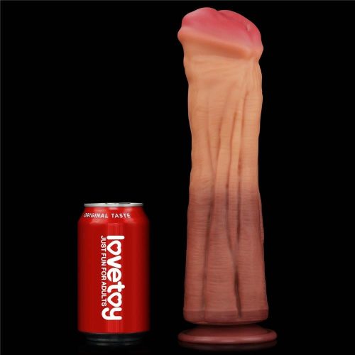 12'' Dual layered Platinum Silicone Cock - Image 4