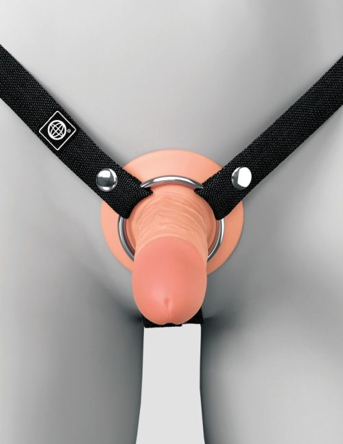 5" Silicone Hollow Strap-On Dual Density - Image 4