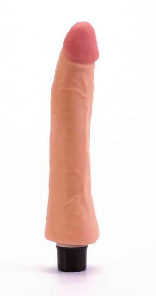 9" Real Softee Vibrating Dildo  5 - Image 4