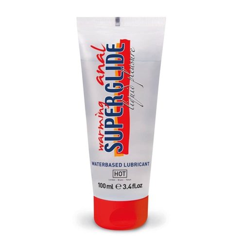 HOT Anal Superglide Warming Liquid Pleasure - waterbased lubricant 100 ml - Image 1