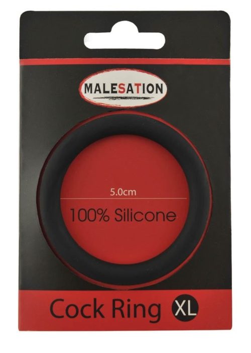Malesation Silicone Cock Ring Black XL - Image 1