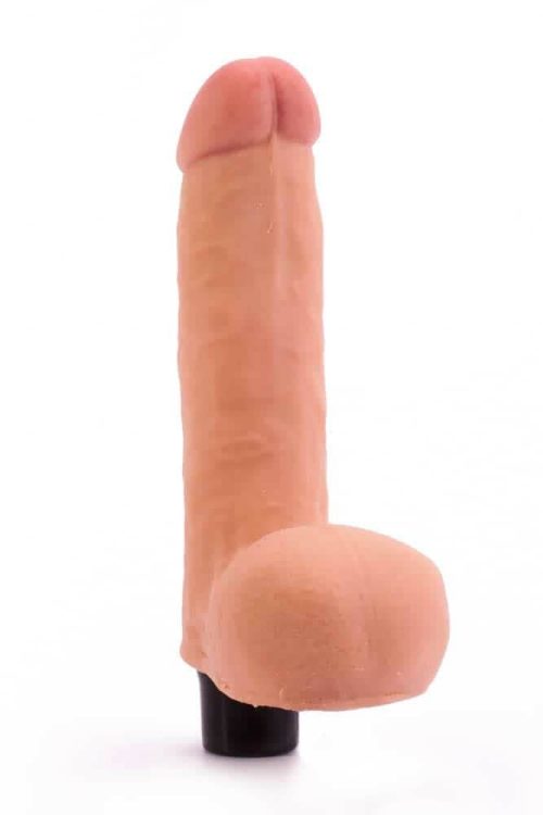 8" Real Softee Vibrating Dildo 4 - Image 4