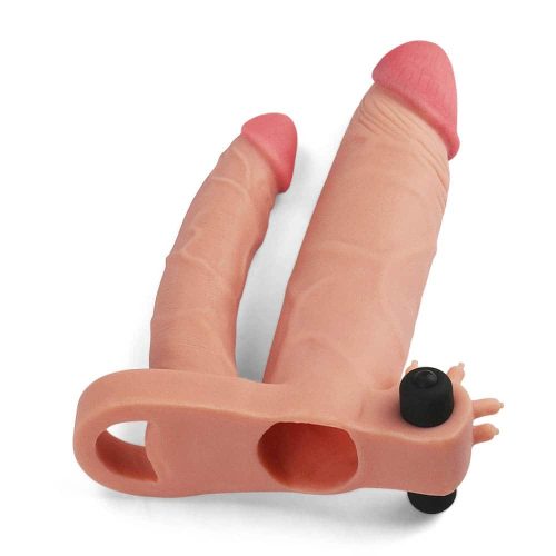 Add 1" Vibrating Double Penis Sleeve - Image 3