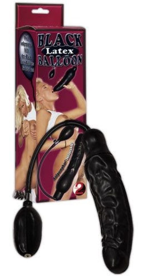 Black Latex Balloon - Image 1