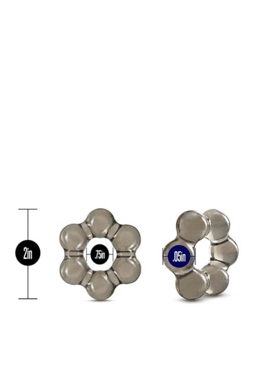 STAY HARD THICK BEAD COCK RING BLACK - Image 4