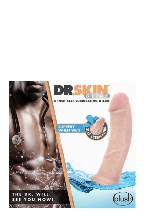 DR. SKIN 8INCH SELF LUBRICATING DILDO - Image 4