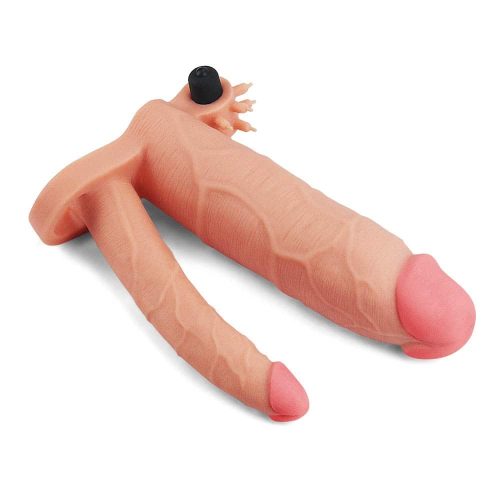 Add 3" Vibrating Double Penis Sleeve - Image 4