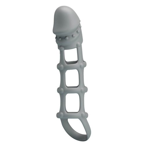 Pretty Love Penis Sleeve With Ball Strap White - Image 4