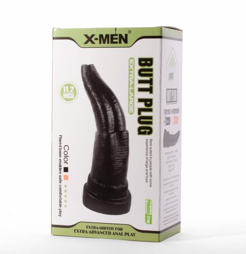 X-Men 11.2" Extra Large Butt Plug Black - Image 2