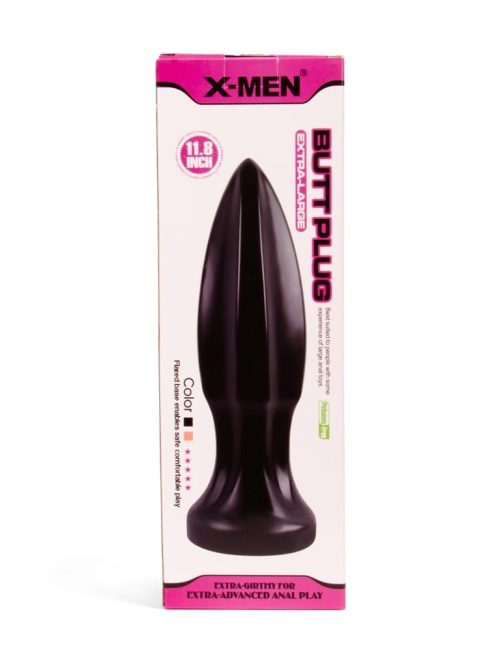 X-MEN 11.8 inch Butt Plug Black - Image 1