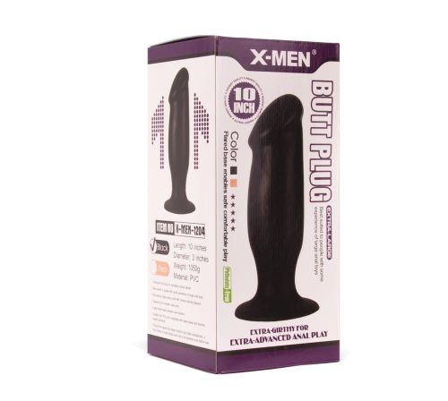 X-MEN 10 inch Butt Plug Black - Image 2