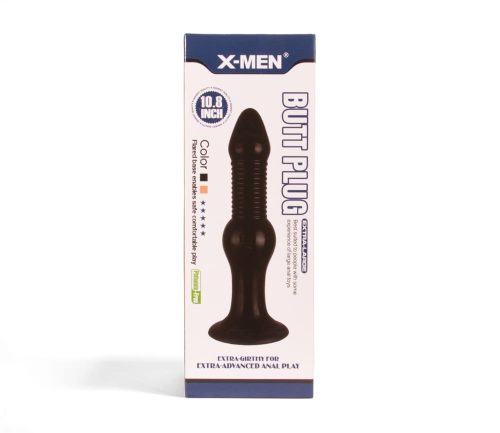 X-MEN 10.8 inch Butt Plug Black - Image 1