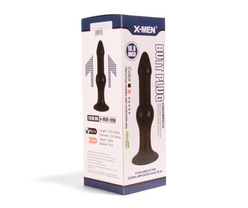 X-MEN 10.8 inch Butt Plug Black - Image 2