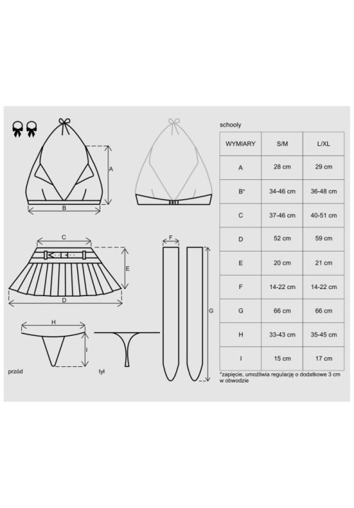 Schooly 5 pcs costume L/XL - Image 4