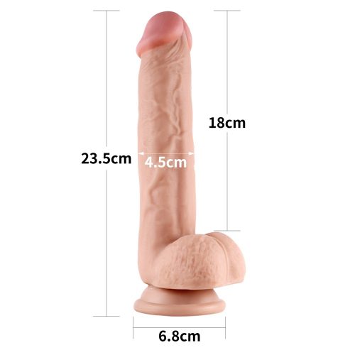 9.0'' Sliding Skin Dual Layer Dong Flesh - Image 3