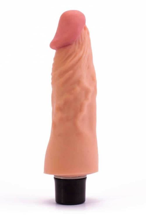 7" Real Softee Vibrating Dildo  1 - Image 4