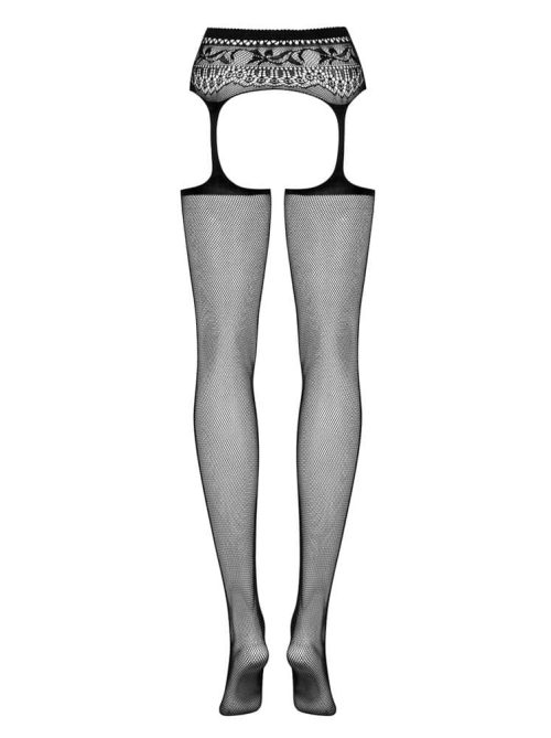 Garter stockings S307 black S/M/L - Image 2