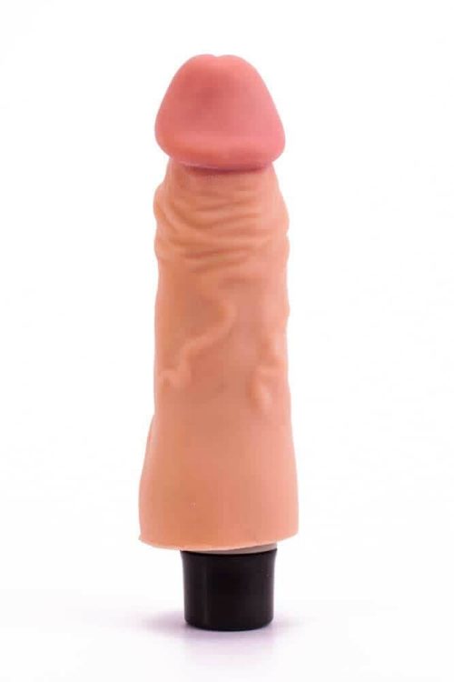 7" Real Softee Vibrating Dildo  1 - Image 3