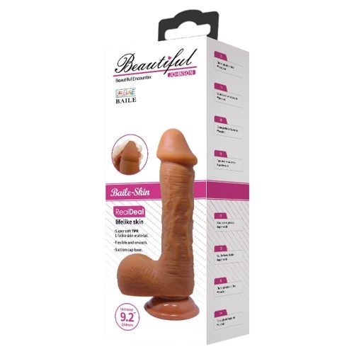 Beautiful Johnson 9,2 " Dildo Brown - Image 1
