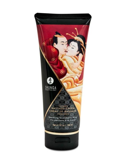 Kissable Massage Cream Sparkling Strawberry Wine 200 ml - Image 1