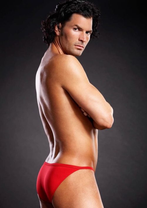 Microfiber Pouch Bikini Red L/XL - Image 2