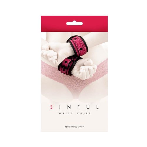 Sinful Wrist Cuffs Pink - Image 1