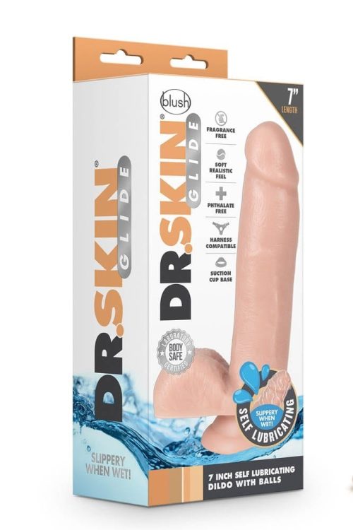 DR. SKIN 7INCH SELF LUBRICATING DILDO - Image 1