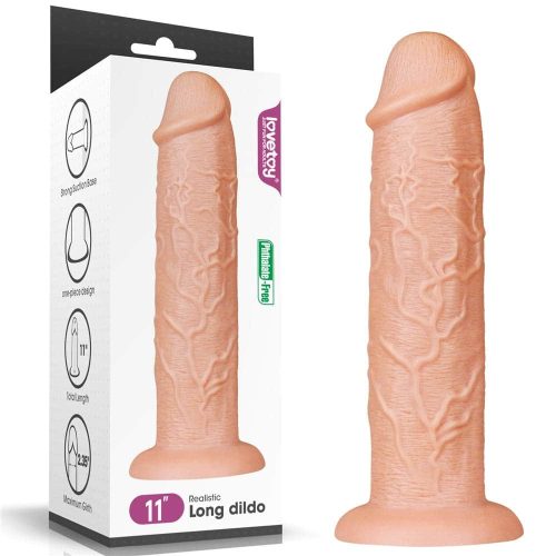 11'' Realistic Long Dildo Flesh - Image 1