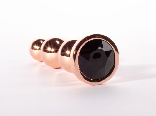 X-Men Secret Shine Booty Call Metal Butt Plug with Gem Gold M - Image 4