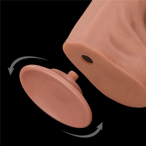 14'' King Sized Sliding Skin Dual Layer Dong - Image 3