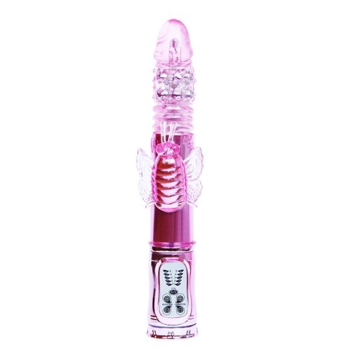 Throbbing Butterfly Vibrator Pink - Image 3