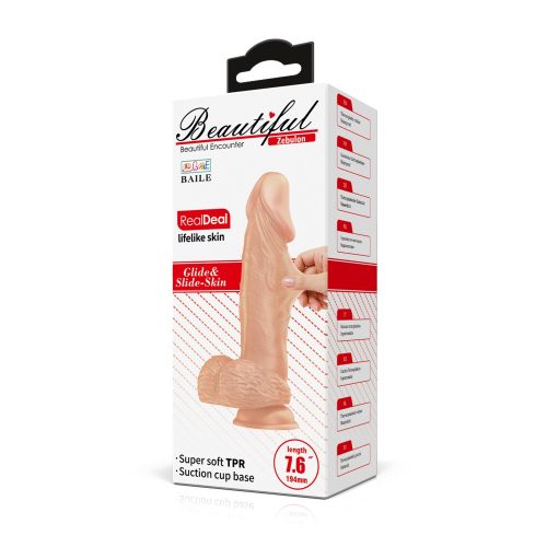 Beautiful Zebulon 7,6 " Dildo Flesh - Image 1