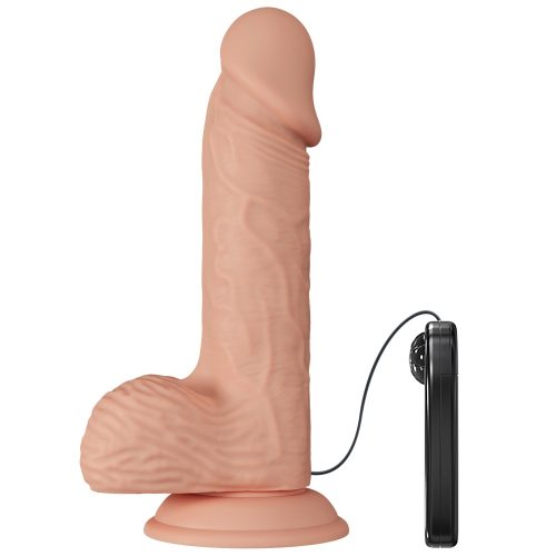 Beautiful Catoblepas 8,1 " Vibrating Dildo Flesh - Image 4
