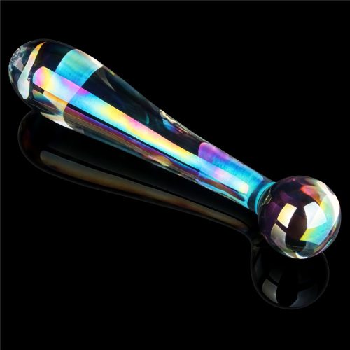 Twilight Gleam Glass Dildo- Alluring Arc - Image 3