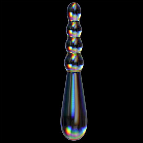 Twilight Gleam Glass Dildo- Rising Ripples - Image 3