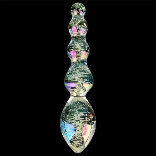 Glow-in-the-dark Twilight Gleam Glass Dildo-Tantalizing Orbs - Image 3