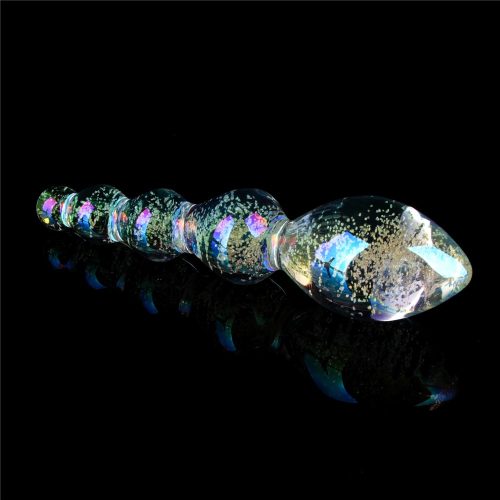 Glow-in-the-dark Twilight Gleam Glass Dildo-Tantalizing Orbs - Image 4