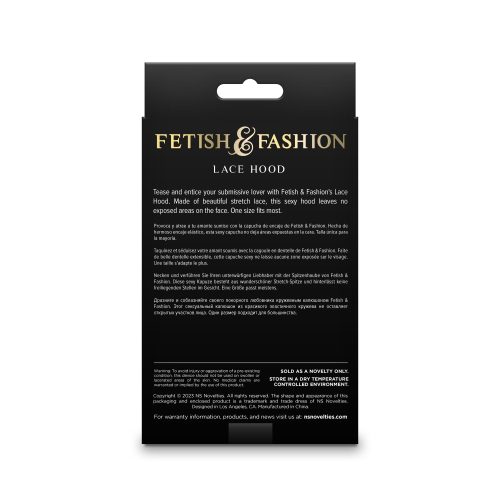 Fetish & Fashion - Lace Hood - White - Alternate Package - Image 3