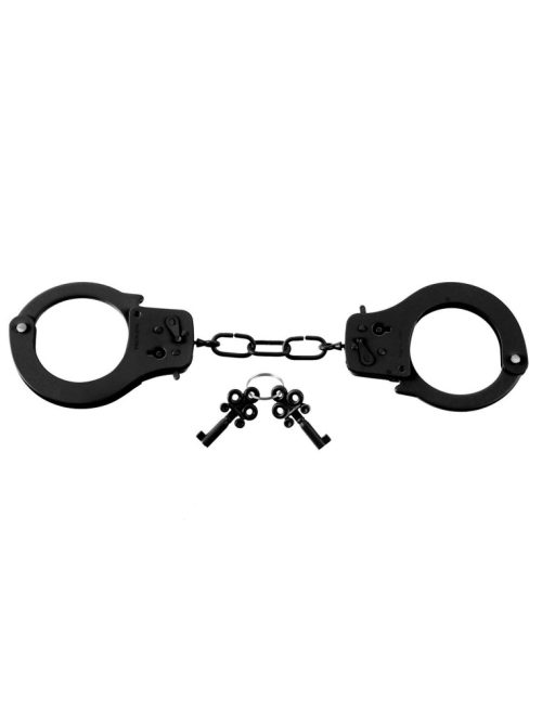 Designer Metal Handcuffs  Black - Image 3