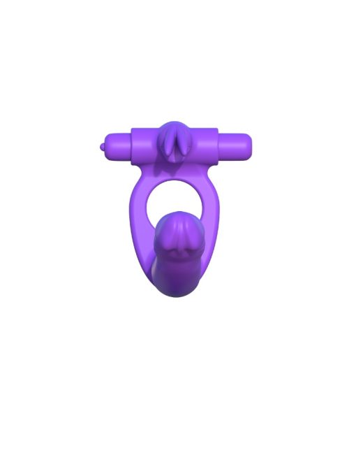 Silicone Double Penetrator Rabbit Purple - Image 4