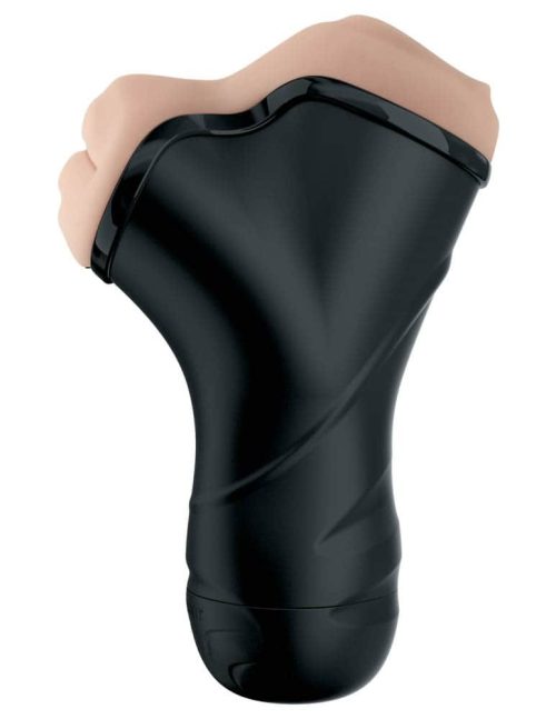 Double Penetration Vibrating Stroker  Light/Black - Image 3