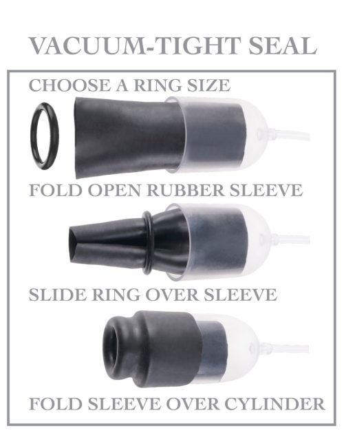 Suck N' Stroke Head Pump  Clear/Black - Image 4