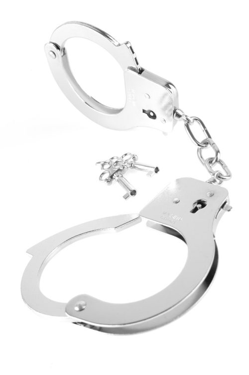 Designer Metal Handcuffs Silver - Image 3
